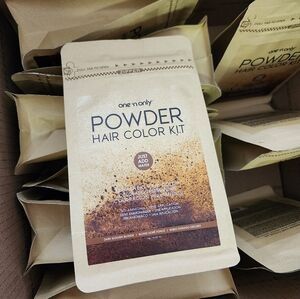 [10PCS] One 'n Only Powder Hair Color Kit, Dark Golden Blonde, Permanent Dye